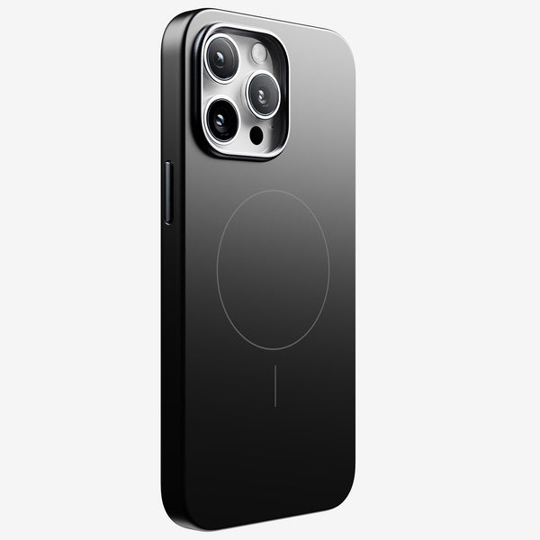 Black phone case designed for the 15 Series with a circular magnetic alignment feature on the back.